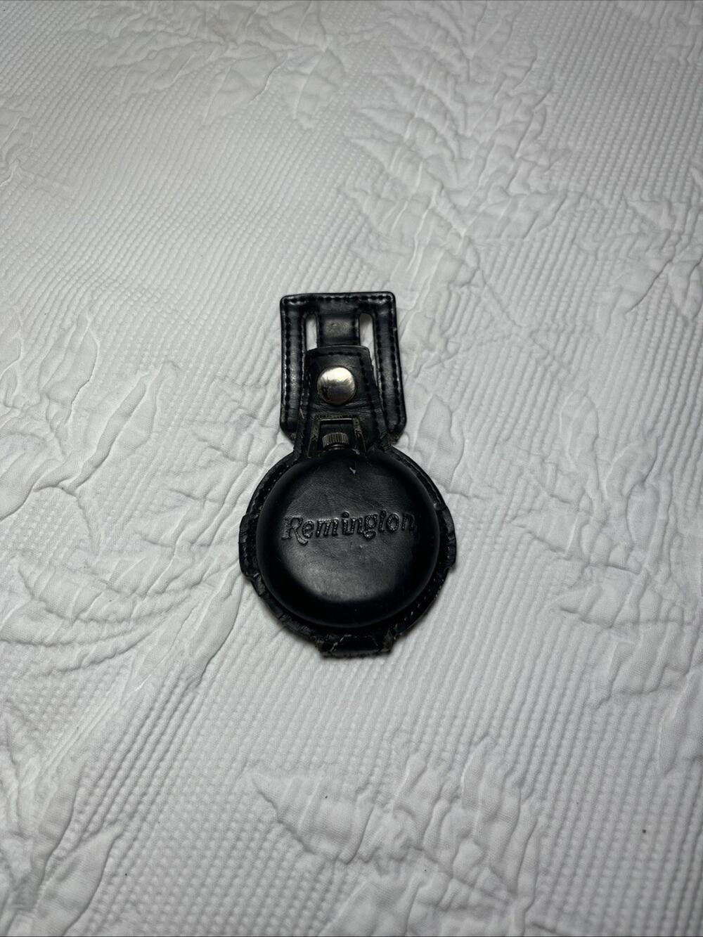 REMINGTON Vintage Watch in Leather Belt Mount Golf Snap